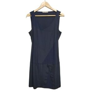 Marithe Francois Girbaud navy asymmetrical dress